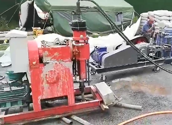 雙液變量注漿泵、雙液注漿加固鉆機施工視頻